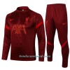 Sudadera De Entrenamiento Trajes Liverpool Cremallera De Cuarto 2022-23 Roja - Niño